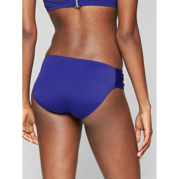 NWT Athleta Shirred Bottom Sapphire Blue #439108 - Picture 2 of 2